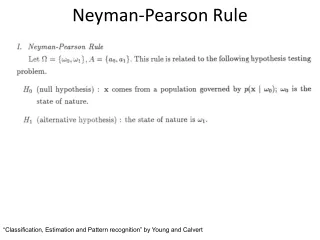 Neyman-Pearson Rule