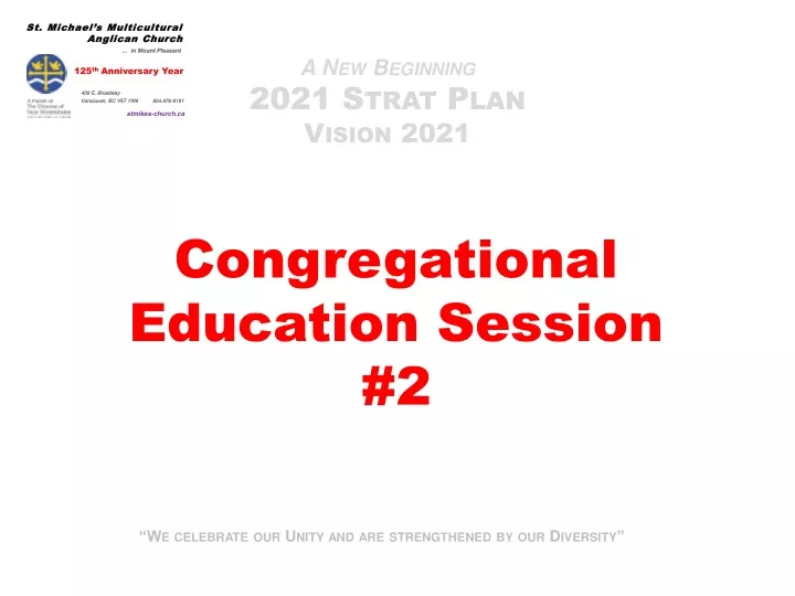 a new beginning 2021 strat plan vision 2021