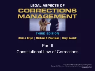 Part II Constitutional Law of Corrections