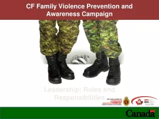 CF Family Violence Prevention and  Awareness Campaign