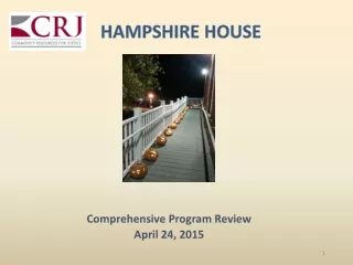 Comprehensive Program Review April 24, 2015