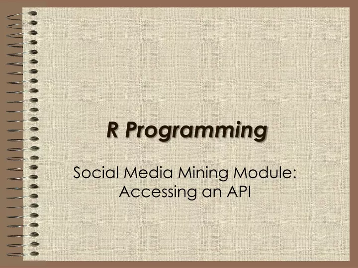 r programming