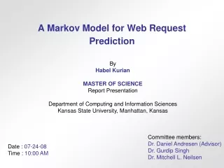 A Markov Model for Web Request Prediction