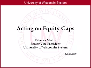 Acting on Equity Gaps