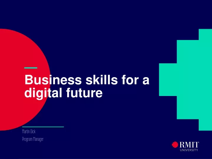 business skills for a digital future