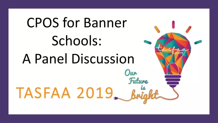 cpos for banner schools a panel discussion