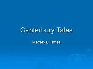 Canterbury Tales