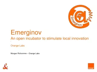 Emerginov An open incubator to stimulate local innovation '