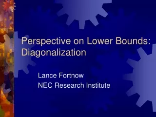 Perspective on Lower Bounds: Diagonalization