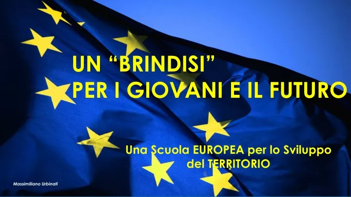 un brindisi per i giovani e il futuro