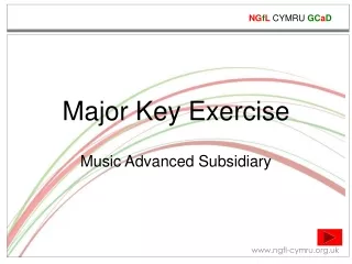 Major Key Exercise