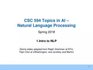 csc 594 topics in ai natural language processing