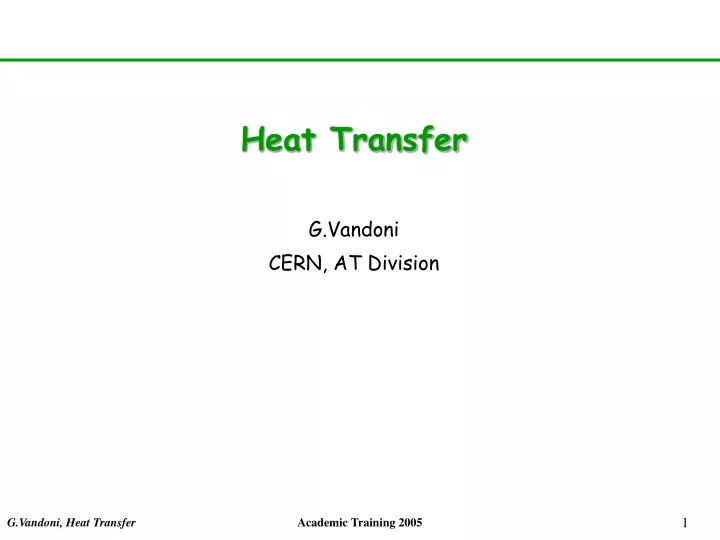 heat transfer