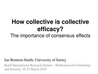 How collective is collective efficacy?  The importance of consensus effects