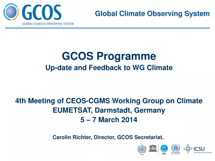 global climate observing system