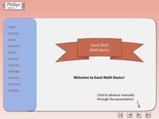 Excel 2010 Math Basics