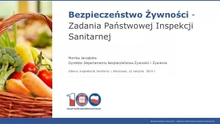 Główny Inspektorat  Sanitarny | Warszawa, 22 sierpnia  2019 r .