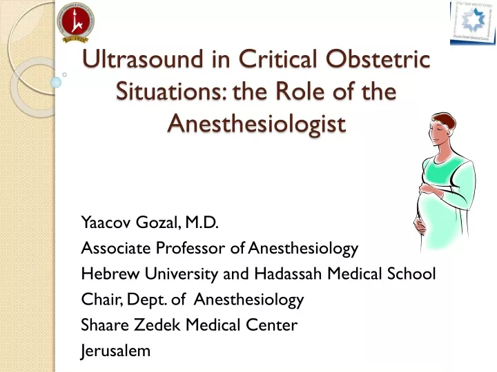 ultrasound in critical obstetric situations the role of the anesthesiologist