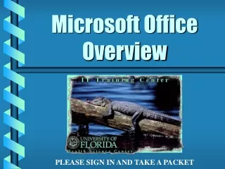 Microsoft Office Overview