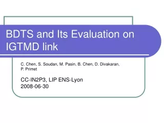 BDTS and Its Evaluation on IGTMD link