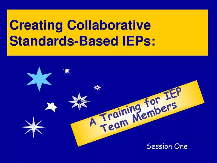 creating collaborative standards based ieps