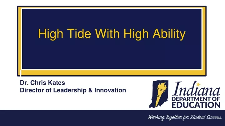 high tide with high ability