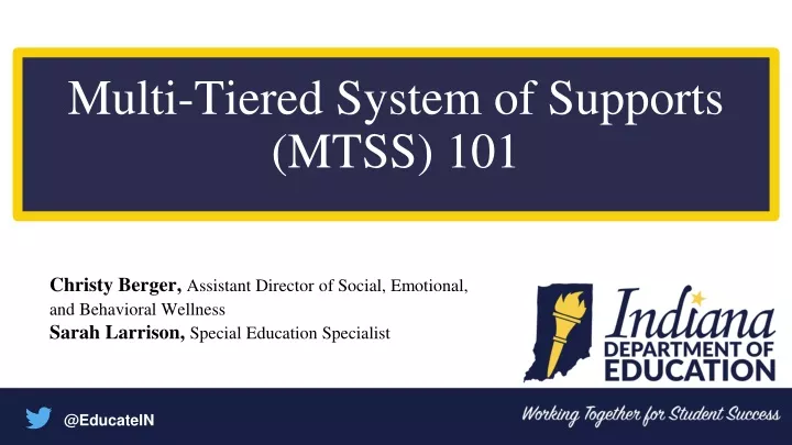 multi tiered system of supports mtss 101