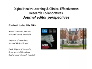 Digital Health Learning &amp; Clinical Effectiveness Research Collaboratives