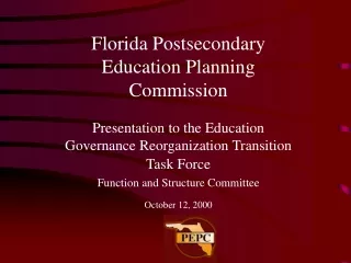 Florida Postsecondary Education Planning Commission