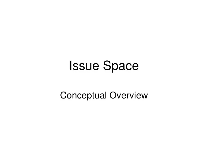 issue space