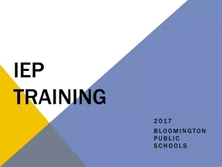 IEP     Training