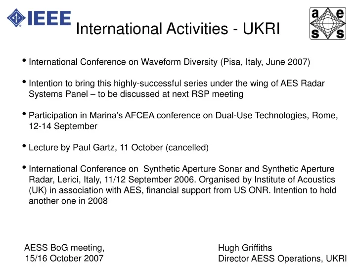 international activities ukri