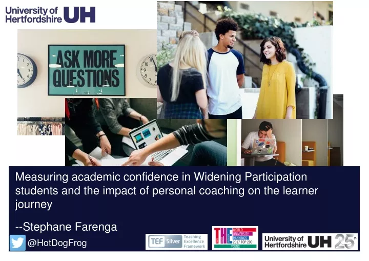 measuring academic confidence in widening