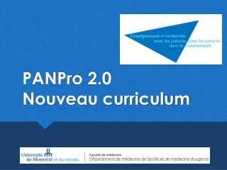 PANPro  2.0 Nouveau curriculum