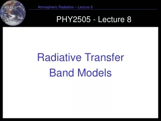 PHY2505 - Lecture 8