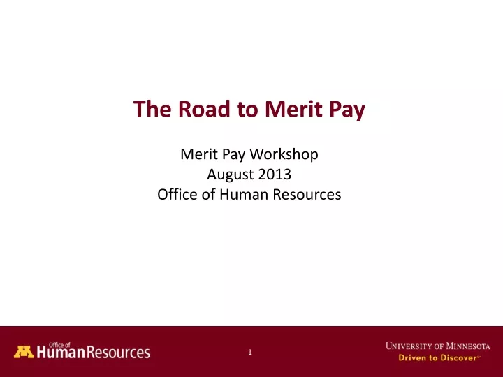 the road to merit pay merit pay workshop august