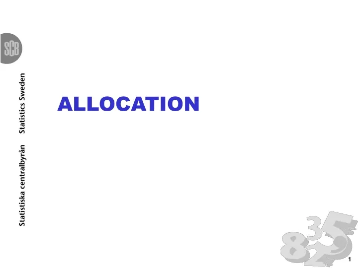 allocation