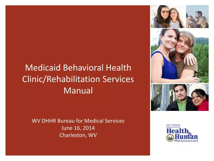 medicaid behavioral health clinic rehabilitation services manual