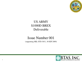 US ARMY S1000D BREX Deliverable