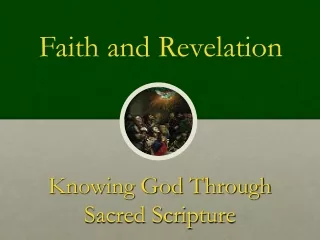 Knowing God Through Sacred Scripture