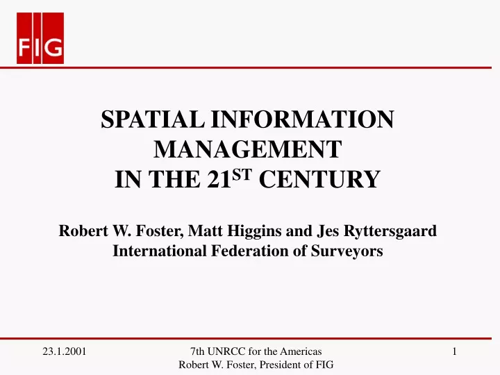 spatial information management
