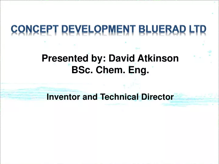 concept development bluerad ltd