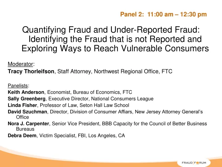 quantifying fraud and under reported fraud
