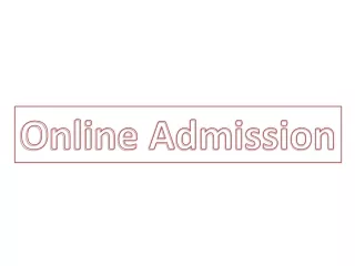 Online Admission