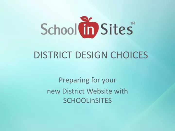 district design choices