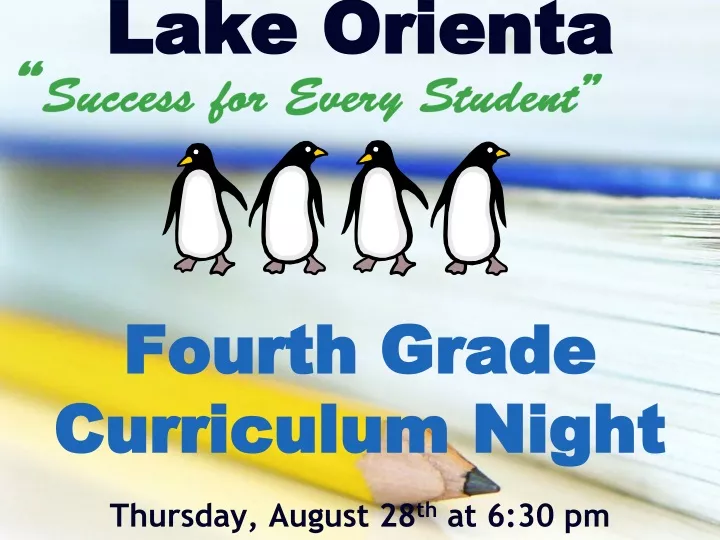 lake orienta fourth grade curriculum night