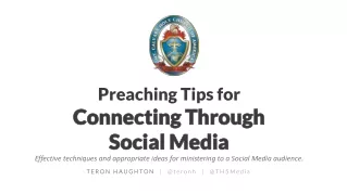 Preaching Tips for Connecting Through Social Media