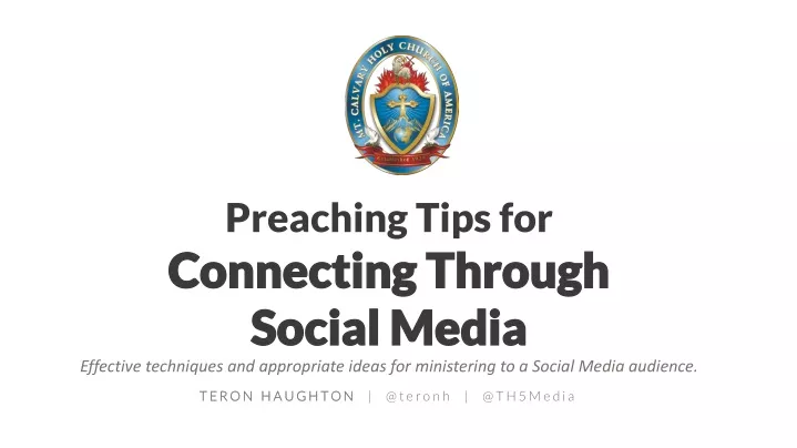 preaching tips for connecting through social
