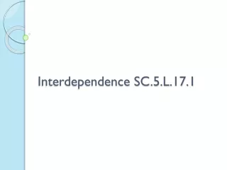 Interdependence SC.5.L.17.1