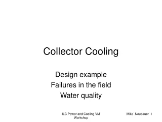 Collector Cooling